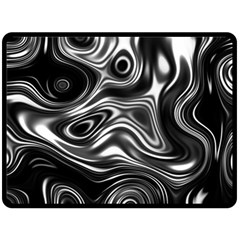 Wave Abstract Lines Fleece Blanket (large) 