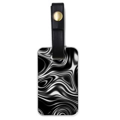 Wave Abstract Lines Luggage Tag (one Side)