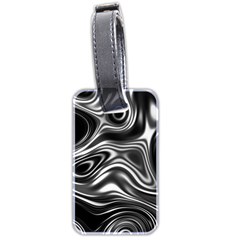 Wave Abstract Lines Luggage Tag (two Sides)