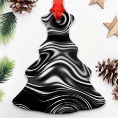 Wave Abstract Lines Ornament (christmas Tree) 