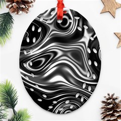 Wave Abstract Lines Ornament (oval Filigree)