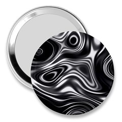 Wave Abstract Lines 3  Handbag Mirrors by HermanTelo