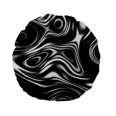 Wave Abstract Lines Standard 15  Premium Round Cushions