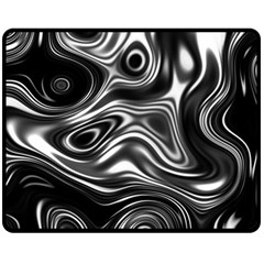 Wave Abstract Lines Double Sided Fleece Blanket (medium) 