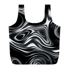 Wave Abstract Lines Full Print Recycle Bag (l)