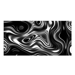 Wave Abstract Lines Satin Shawl