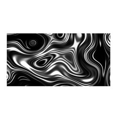 Wave Abstract Lines Satin Wrap