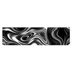 Wave Abstract Lines Satin Scarf (oblong)