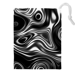 Wave Abstract Lines Drawstring Pouch (4xl)