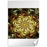 Fractal Flower Petals Gold Canvas 12  x 18  11.88 x17.36  Canvas - 1