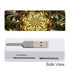 Fractal Flower Petals Gold Memory Card Reader (stick)