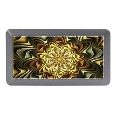 Fractal Flower Petals Gold Memory Card Reader (mini)