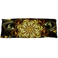 Fractal Flower Petals Gold Body Pillow Case Dakimakura (two Sides)