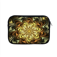 Fractal Flower Petals Gold Apple Macbook Pro 15  Zipper Case