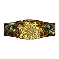 Fractal Flower Petals Gold Stretchable Headband