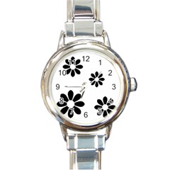 Land Of Flowers Round Italian Charm Watch