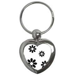 Land Of Flowers Key Chain (heart) by moonlightladybug