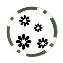 Land Of Flowers Poker Chip Card Guard by moonlightladybug