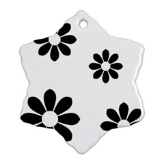 Land Of Flowers Snowflake Ornament (two Sides) by moonlightladybug