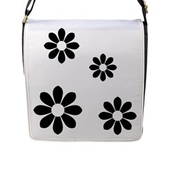 Land Of Flowers Flap Closure Messenger Bag (l) by moonlightladybug