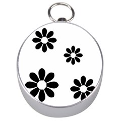 Land Of Flowers Silver Compasses by moonlightladybug