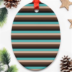 Stripey 1 Ornament (oval) by anthromahe