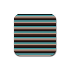 Stripey 1 Rubber Coaster (square)  by anthromahe