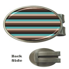 Stripey 1 Money Clips (oval)  by anthromahe