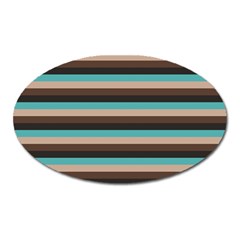 Stripey 1 Oval Magnet by anthromahe