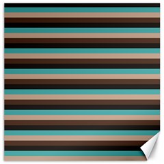 Stripey 1 Canvas 12  X 12  by anthromahe