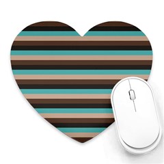 Stripey 1 Heart Mousepads