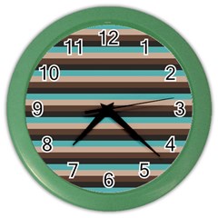 Stripey 1 Color Wall Clock by anthromahe