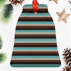 Stripey 1 Bell Ornament (two Sides)