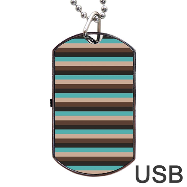 Stripey 1 Dog Tag USB Flash (Two Sides)