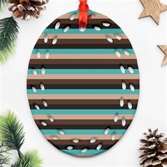 Stripey 1 Ornament (oval Filigree)