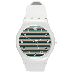 Stripey 1 Round Plastic Sport Watch (m)