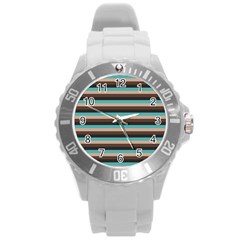 Stripey 1 Round Plastic Sport Watch (l)