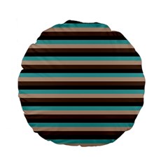 Stripey 1 Standard 15  Premium Flano Round Cushions