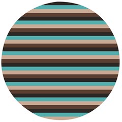 Stripey 1 Wooden Bottle Opener (round) by anthromahe