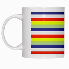 Stripey 2 White Mugs