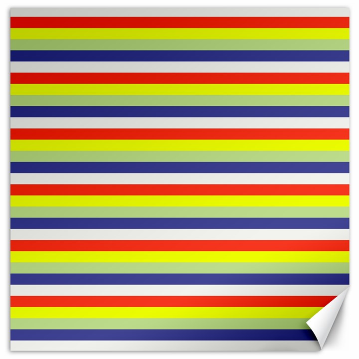 Stripey 2 Canvas 16  x 16 