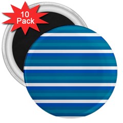 Stripey 3 3  Magnets (10 Pack)  by anthromahe