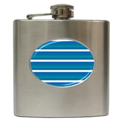 Stripey 3 Hip Flask (6 Oz) by anthromahe