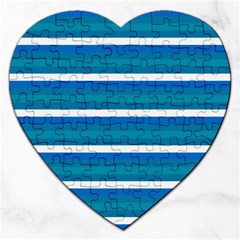 Stripey 3 Jigsaw Puzzle (heart)