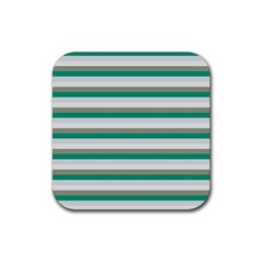 Stripey 4 Rubber Coaster (square)  by anthromahe