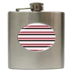 Stripey 5 Hip Flask (6 Oz) by anthromahe