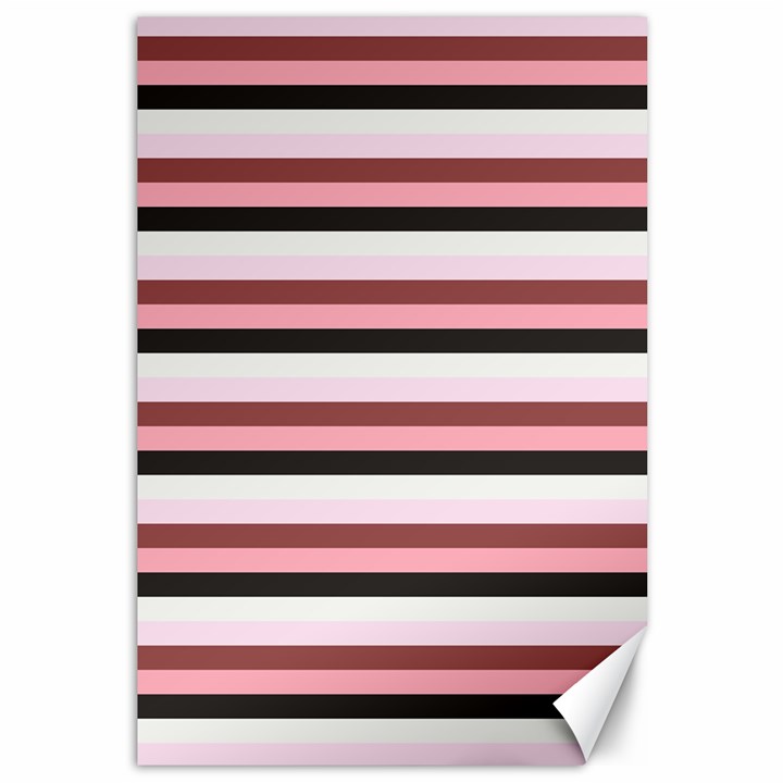 Stripey 5 Canvas 12  x 18 