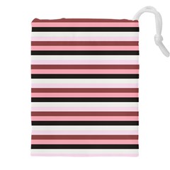 Stripey 5 Drawstring Pouch (4xl) by anthromahe