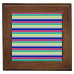 Stripey 6 Framed Tile