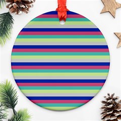 Stripey 6 Ornament (Round)